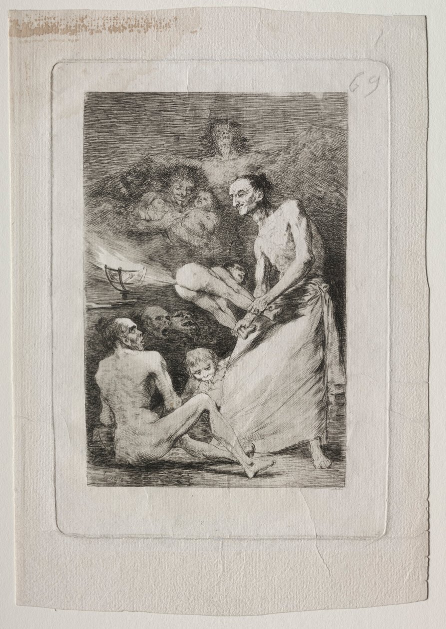 Caprichos: Soffia, c. 1799 da Francisco de Goya