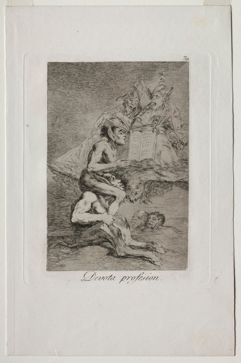 Caprichos: Professione devota da Francisco de Goya
