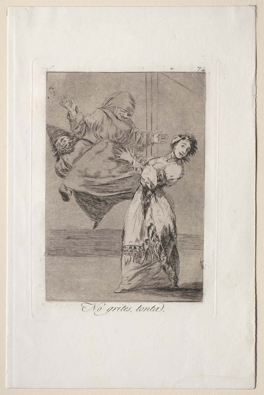 Caprichos: Non urlare stupido da Francisco de Goya
