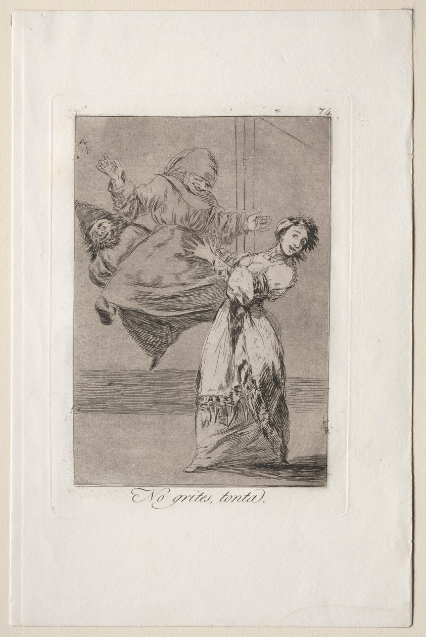 Caprichos: Non urlare stupido da Francisco de Goya