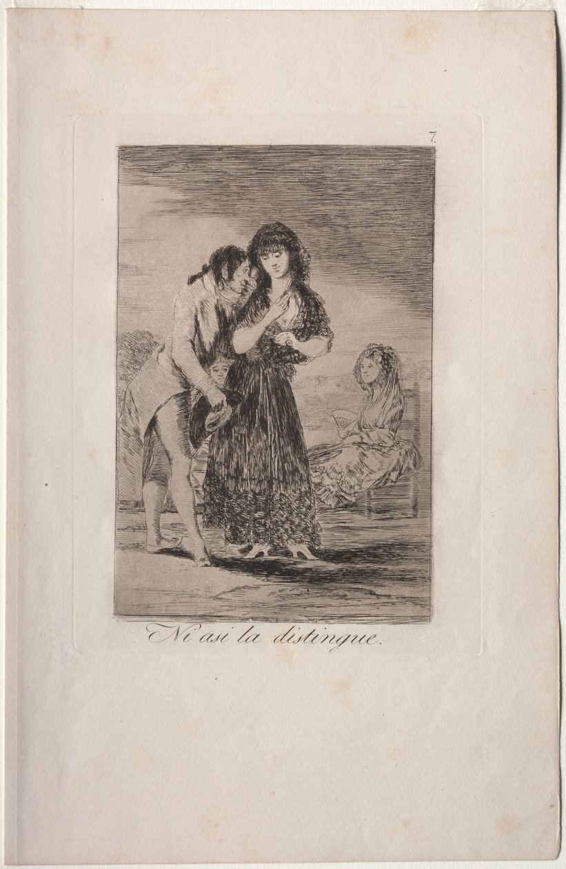 Caprichos: Anche Così Non Riesce a Capirla da Francisco de Goya