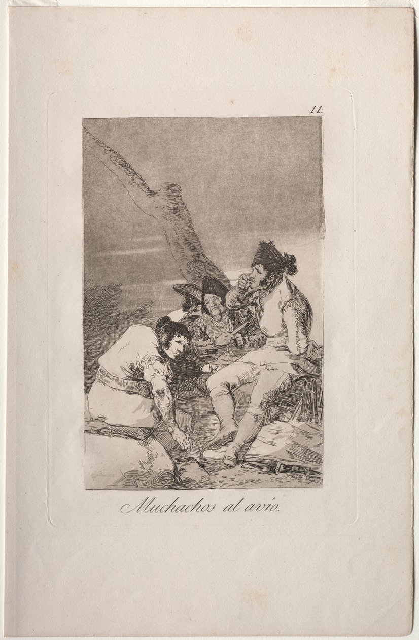Caprichos: Ragazzi che si Preparano da Francisco de Goya