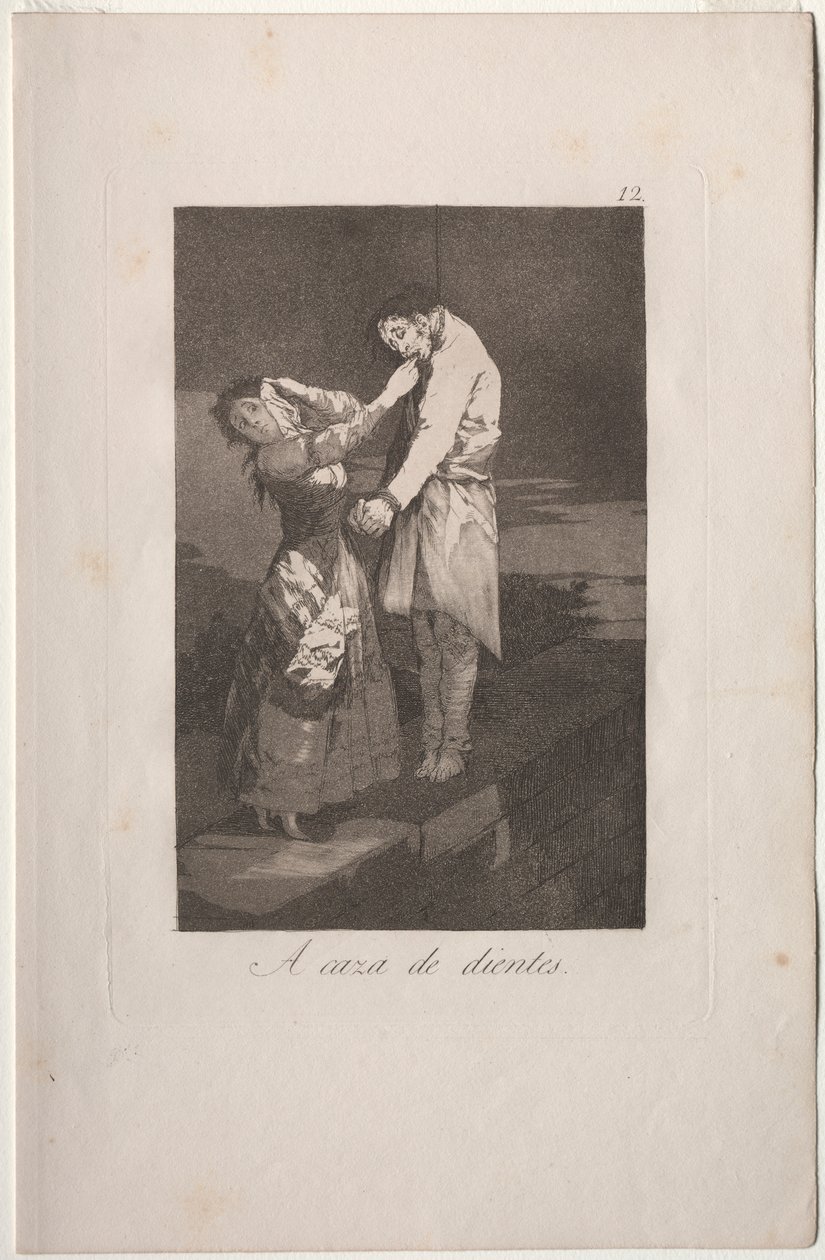 Caprichos: A Caccia di Denti da Francisco de Goya