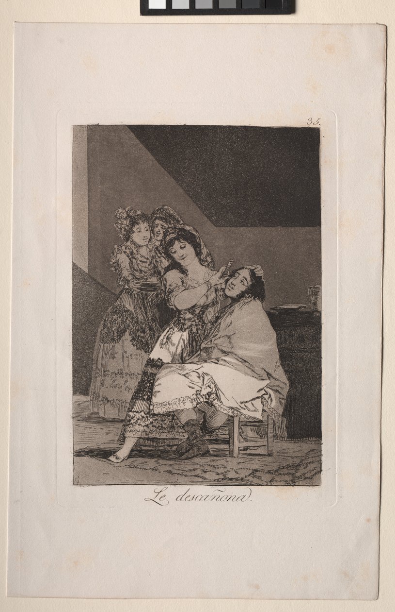 Caprichos: Lei lo spoglia da Francisco de Goya
