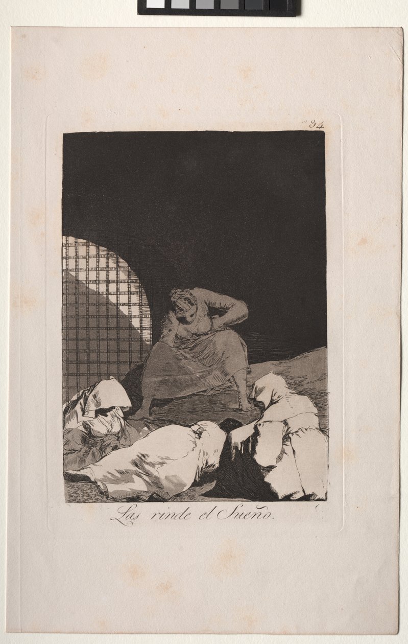 Caprichos: Il sonno li sopraffà da Francisco de Goya