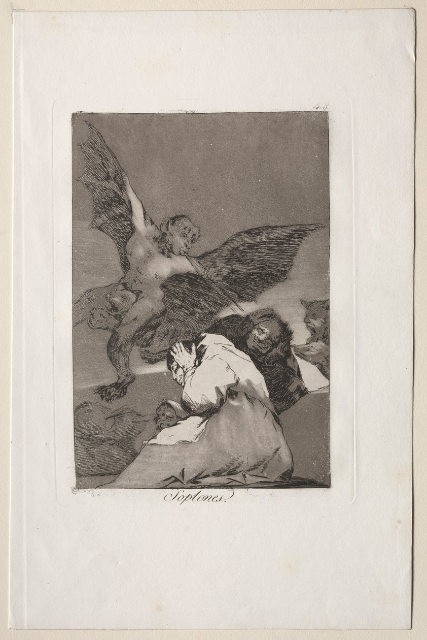 Caprichos: Pettegoli-Soffi di vento da Francisco de Goya