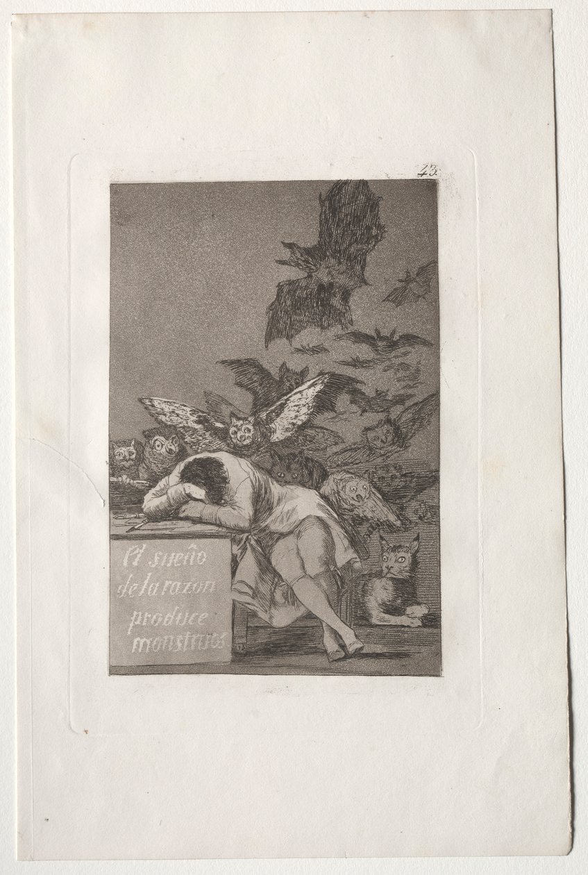 Caprichos: Il sonno della ragione genera mostri da Francisco de Goya