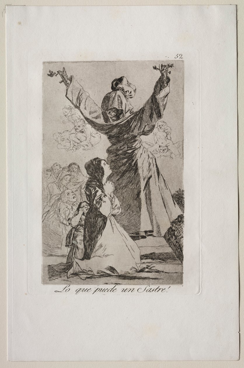 Caprichos: Cosa può fare un sarto! da Francisco de Goya