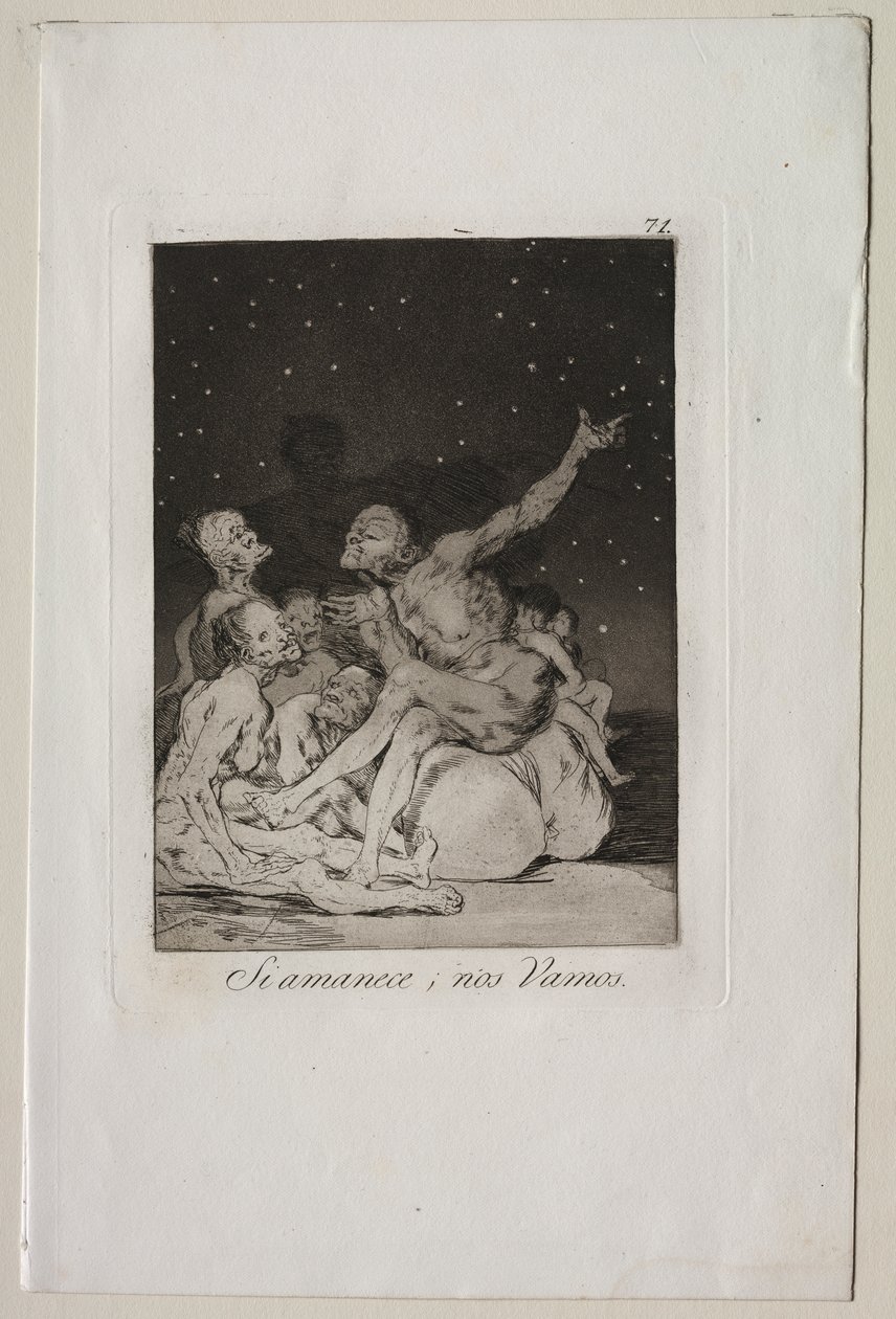 Caprichos: Quando spunta il giorno ce ne andremo da Francisco de Goya