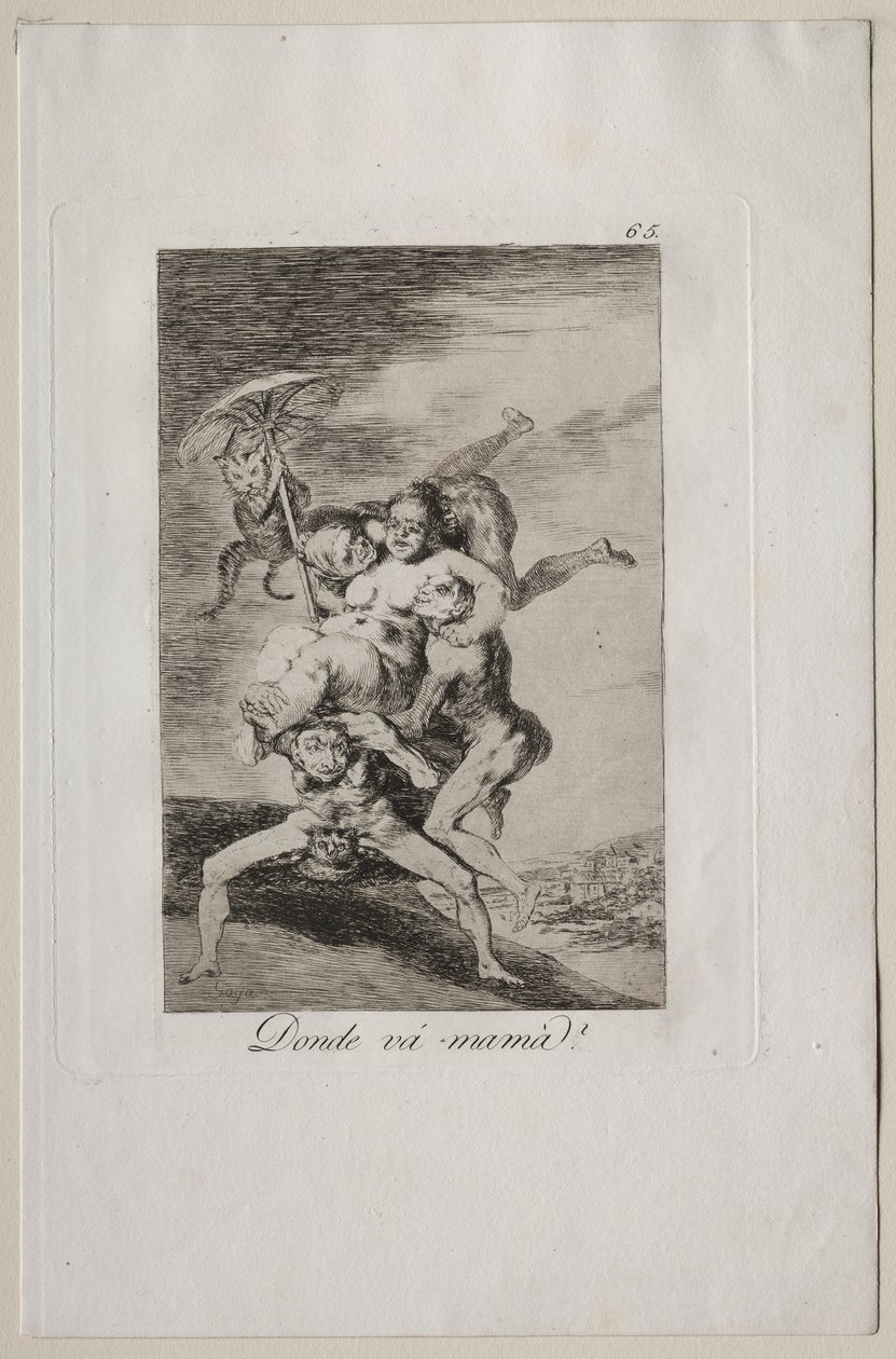 Capricci: Dove Sta Andando la Madre? da Francisco de Goya