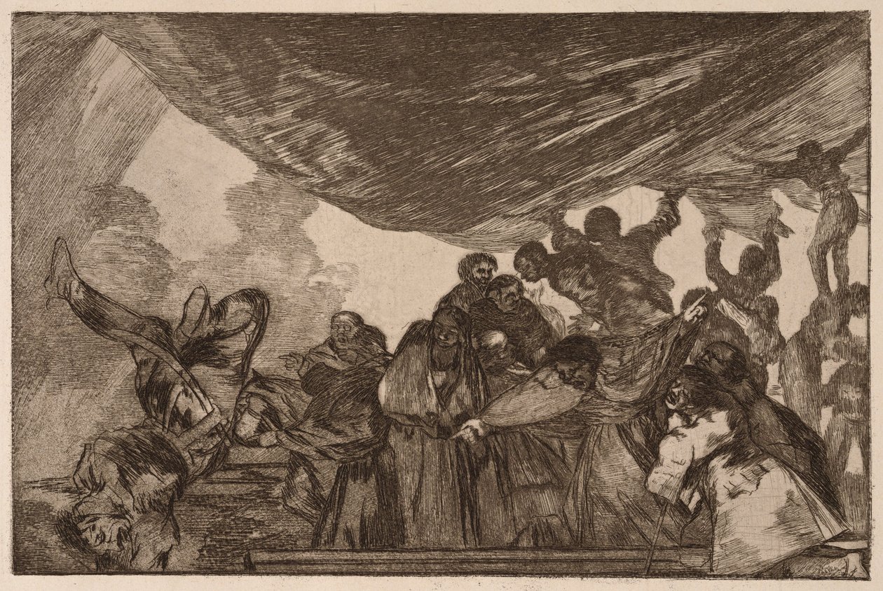 “Clear Folly” (Disparate claro), dalla serie “Los Disparates” da Francisco de Goya