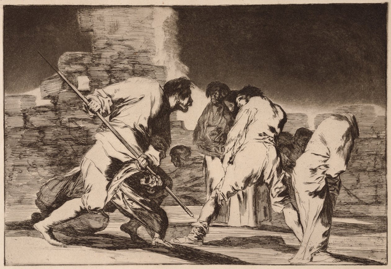 "Cruel Folly" (Disparate cruel), dalla serie "Los Disparates" da Francisco de Goya