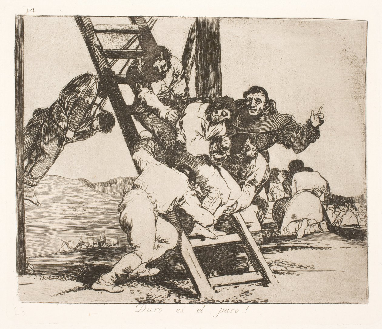 Il pesante cammino (14) da Francisco de Goya