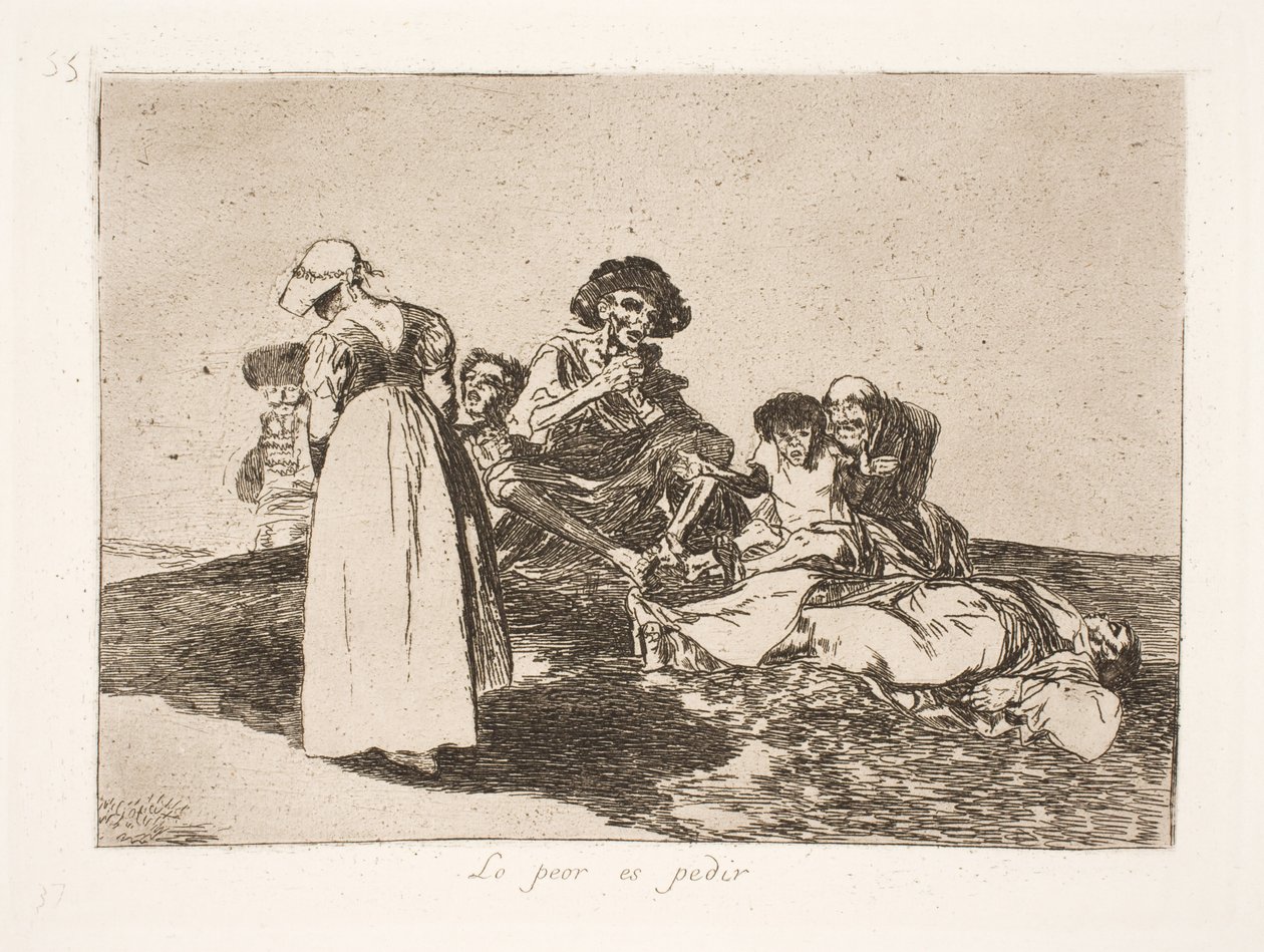 Il peggio è che bisogna mendicare (55) da Francisco de Goya