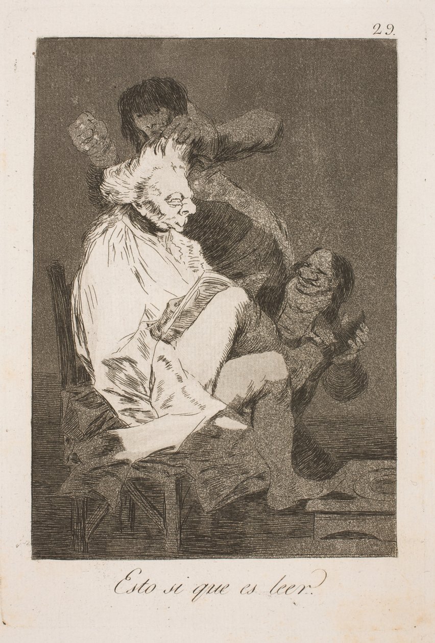 Questo si chiama leggere da Francisco de Goya