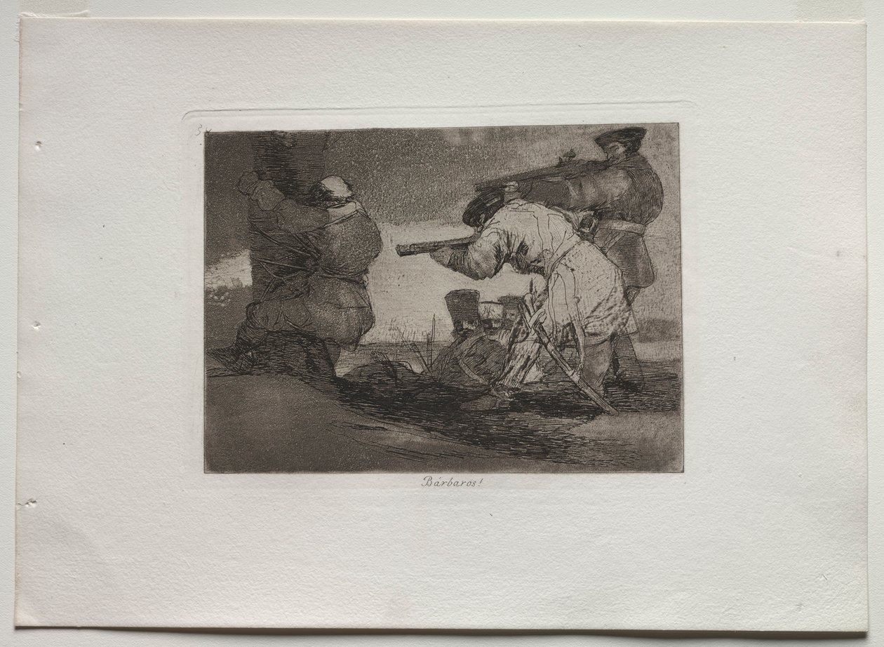 Disastri della guerra: Barbari!, 1810-1820 da Francisco de Goya
