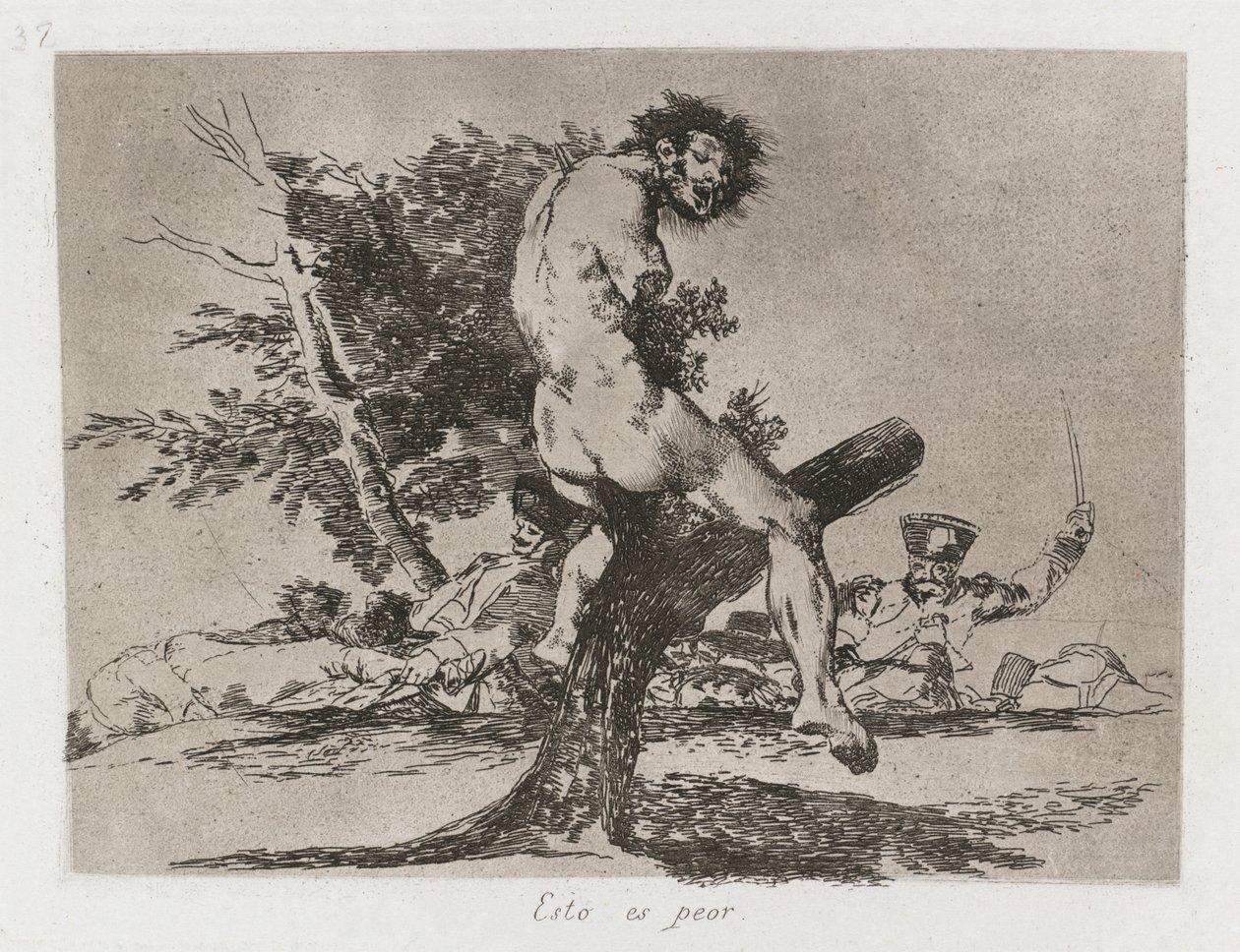 Disastri della guerra: Pl. 37, Questo è peggio da Francisco de Goya