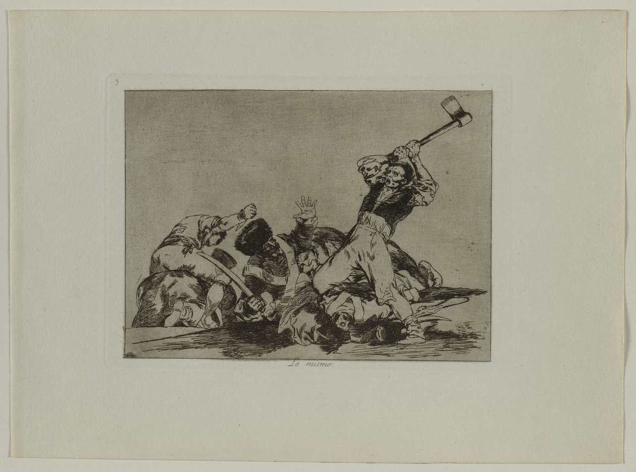Disastri della guerra: Pl., 3, La stessa cosa, 1810-1813 da Francisco de Goya