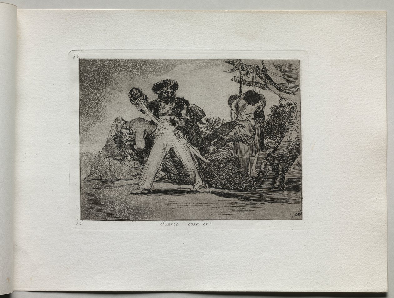 Disastri della Guerra: È Dura da Francisco de Goya