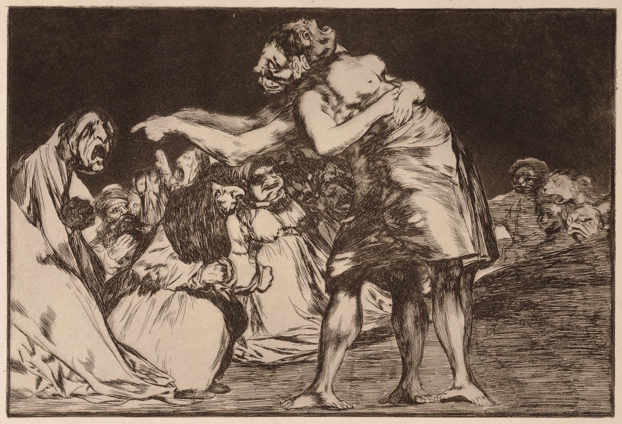 "Follia disordinata" (Disparate desordenado), dalla serie "Los Disparates" da Francisco de Goya