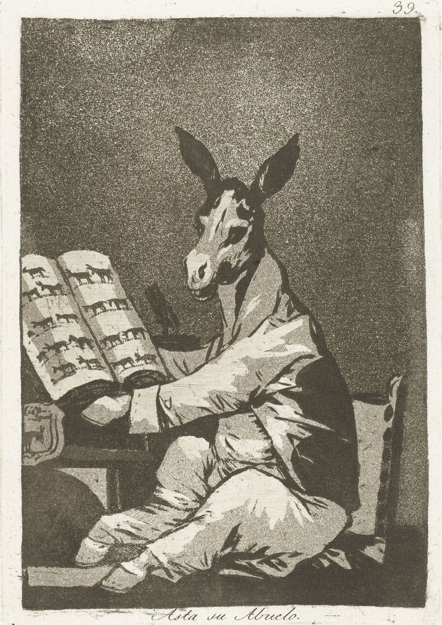 Come suo nonno (Los Caprichos) da Francisco de Goya