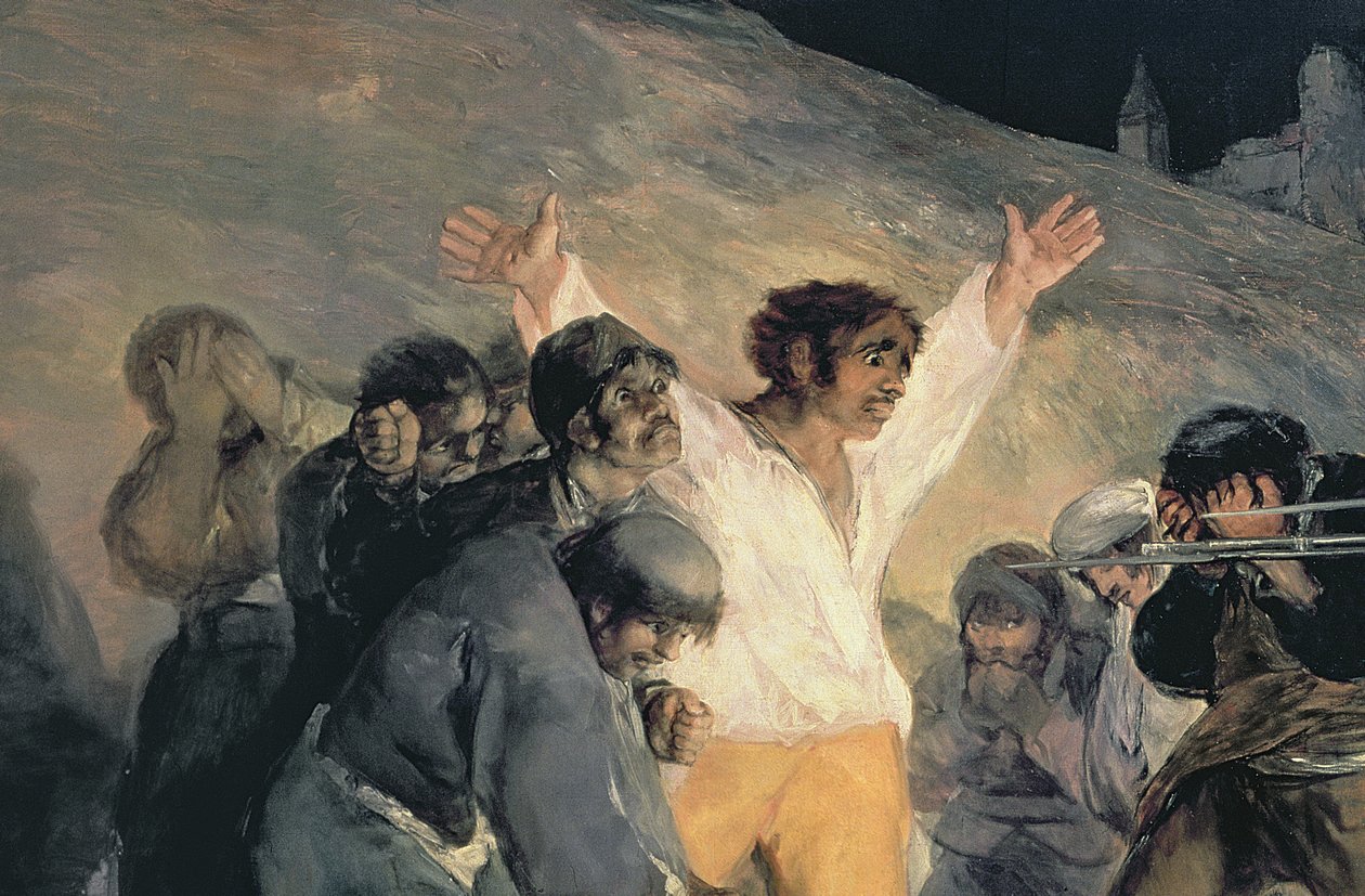 Fucilazione dei difensori di Madrid, 3 maggio 1808, 1814 (dettaglio) da Francisco de Goya