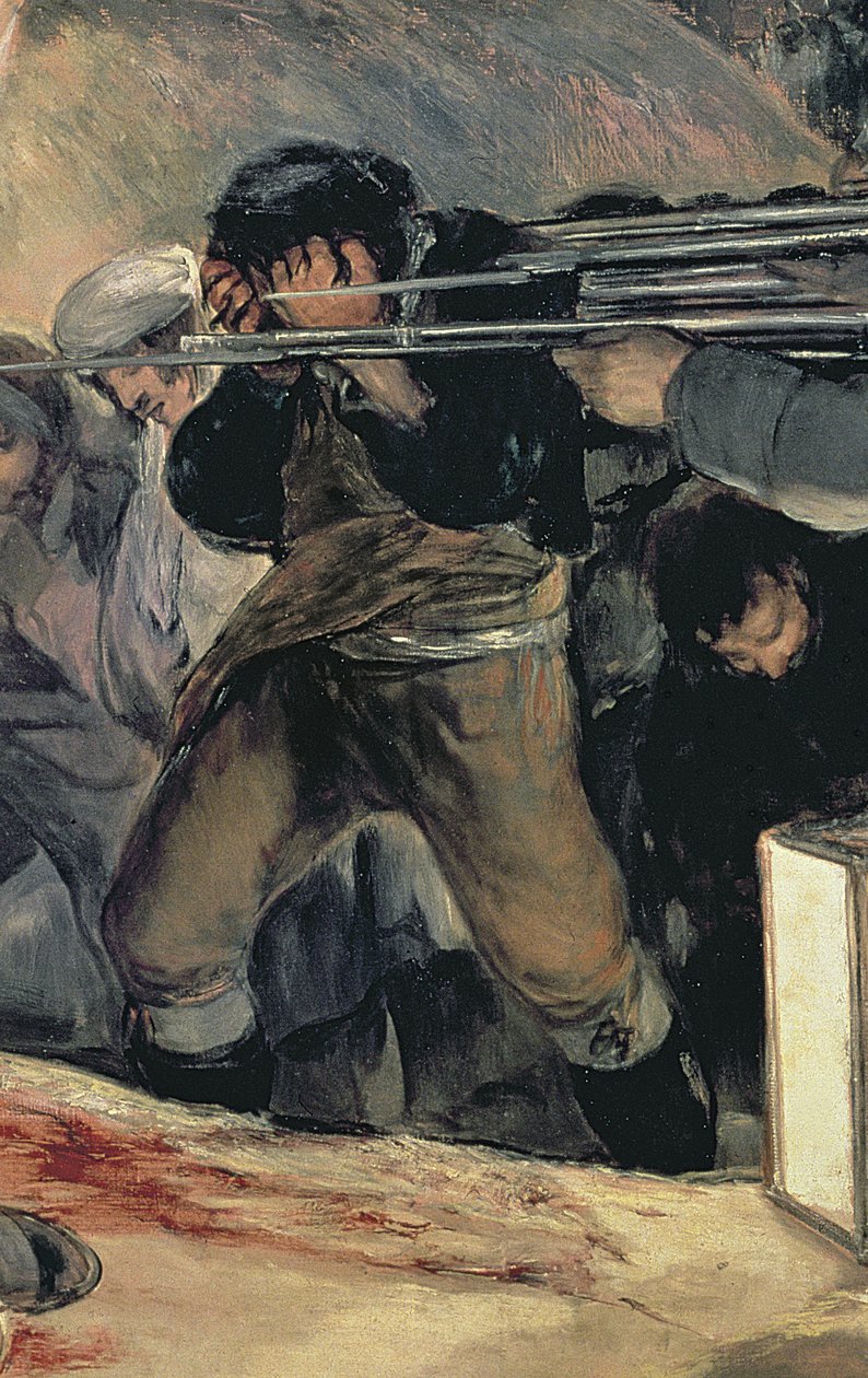 Fucilazione dei difensori di Madrid, 3 maggio 1808, 1814 (dettaglio) da Francisco de Goya
