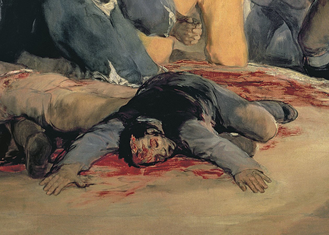 Fucilazione dei difensori di Madrid, 3 maggio 1808, 1814 (dettaglio) da Francisco de Goya