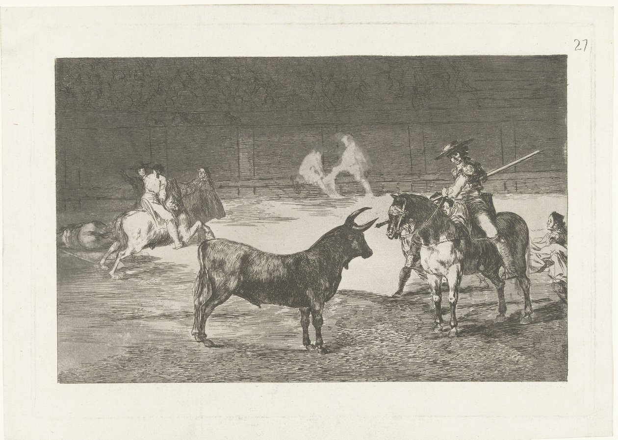 Fernando del Toro sfida un toro da Francisco de Goya