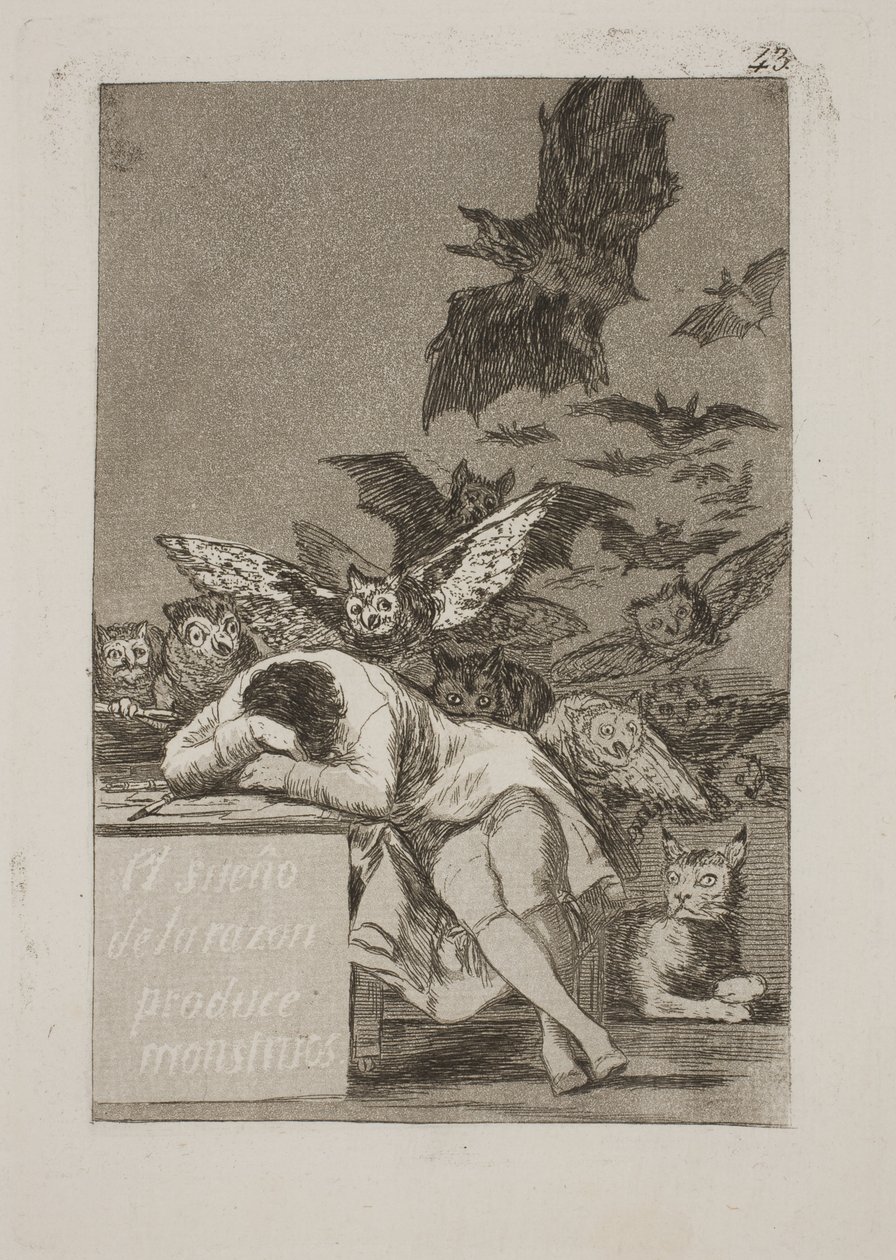 Il sonno della ragione genera mostri da Francisco de Goya