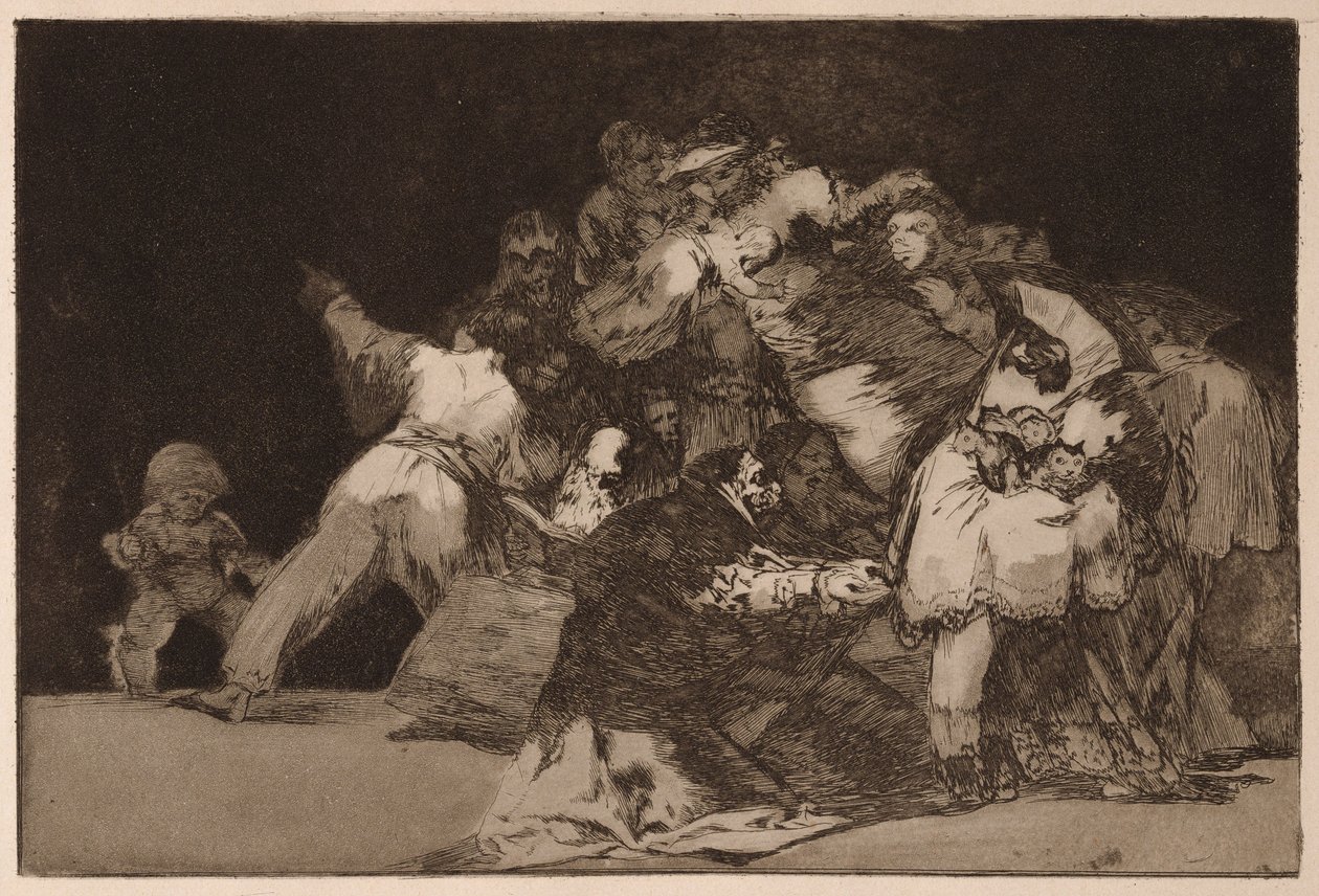 General Folly (Generale stravagante), dalla serie Los Disparates da Francisco de Goya
