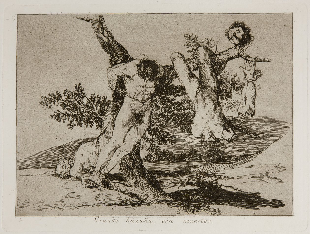 Grande impresa! Con morti! Tavola 39 da I disastri della guerra da Francisco de Goya