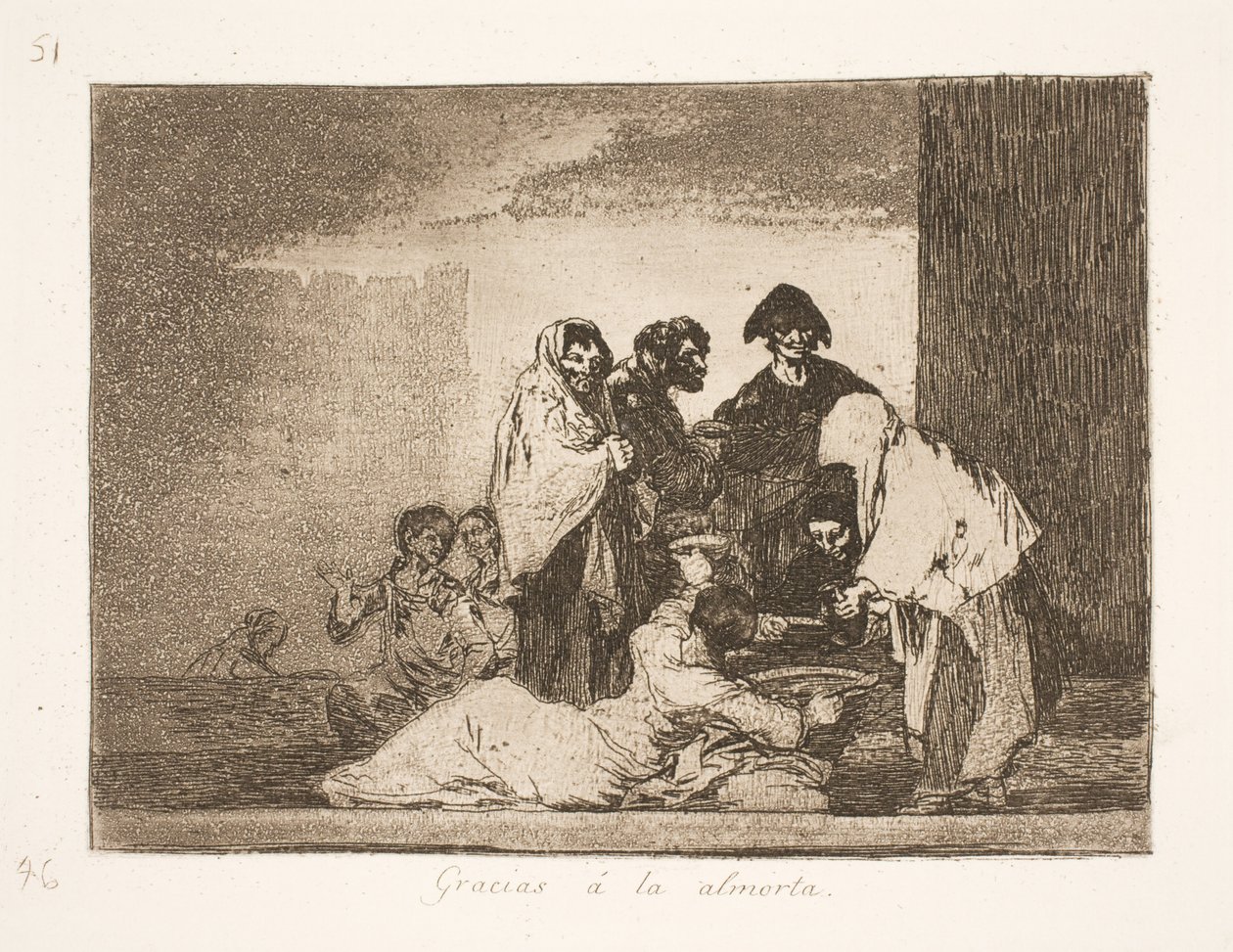 Grazie a Dio per il porridge di miglio (51) da Francisco de Goya