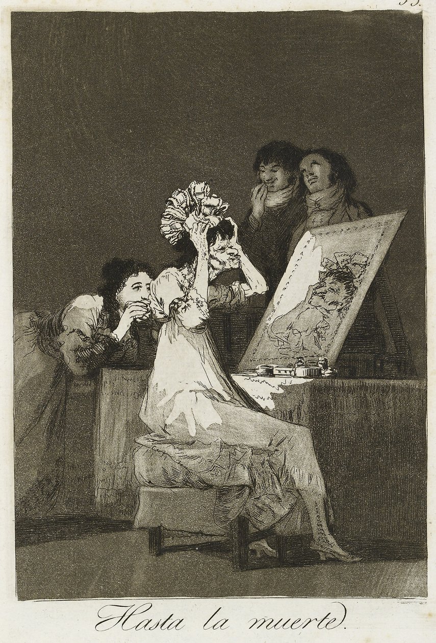 Hasta la muerte, 1799 da Francisco de Goya
