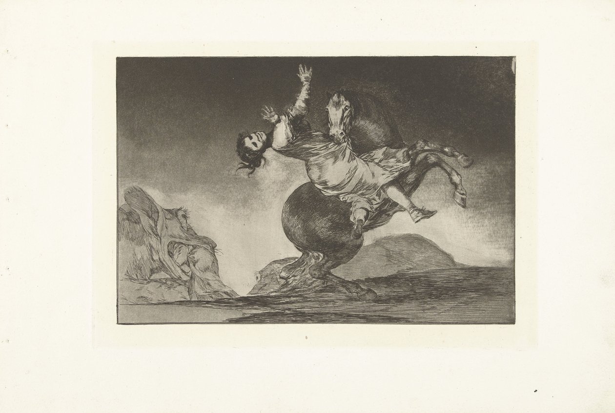 Il cavallo rapitore da Francisco de Goya