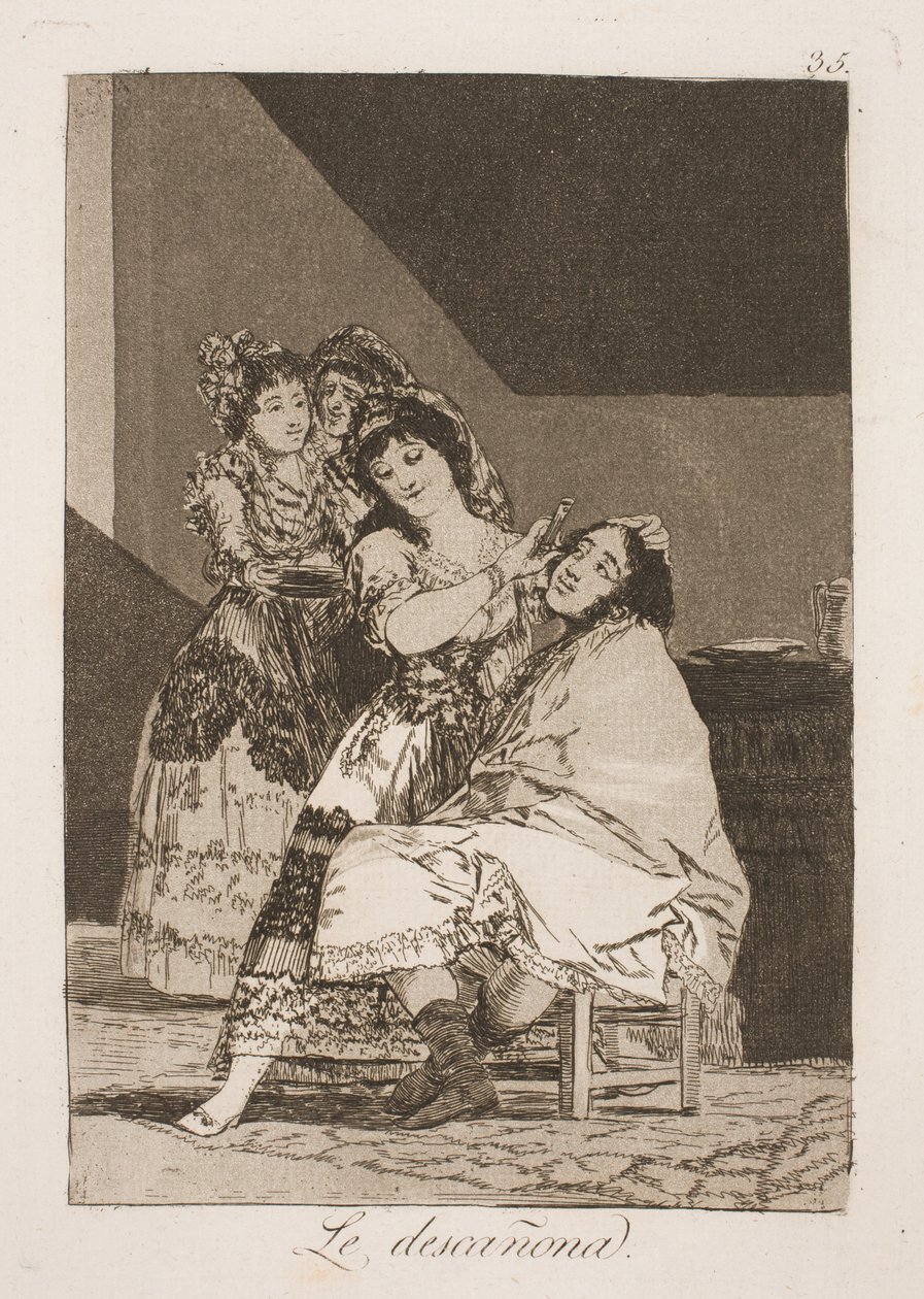 Hun flår ham da Francisco de Goya