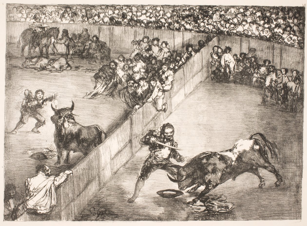 La Divisione della Piazza [Corrida in arena divisa] da Francisco de Goya