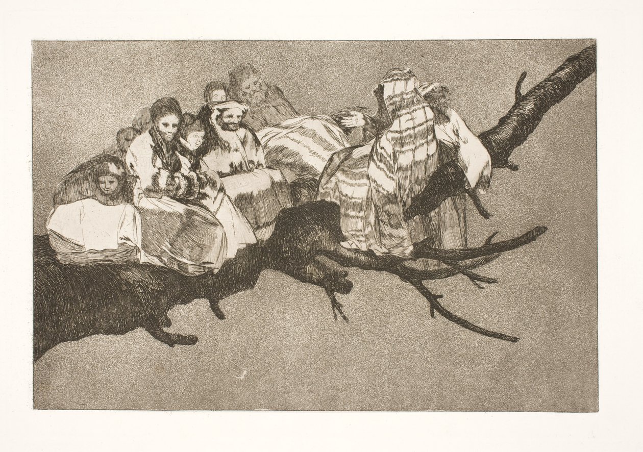 Follia ridicola (Muoversi tra i rami / Parlare attraverso il cappello) da Francisco de Goya