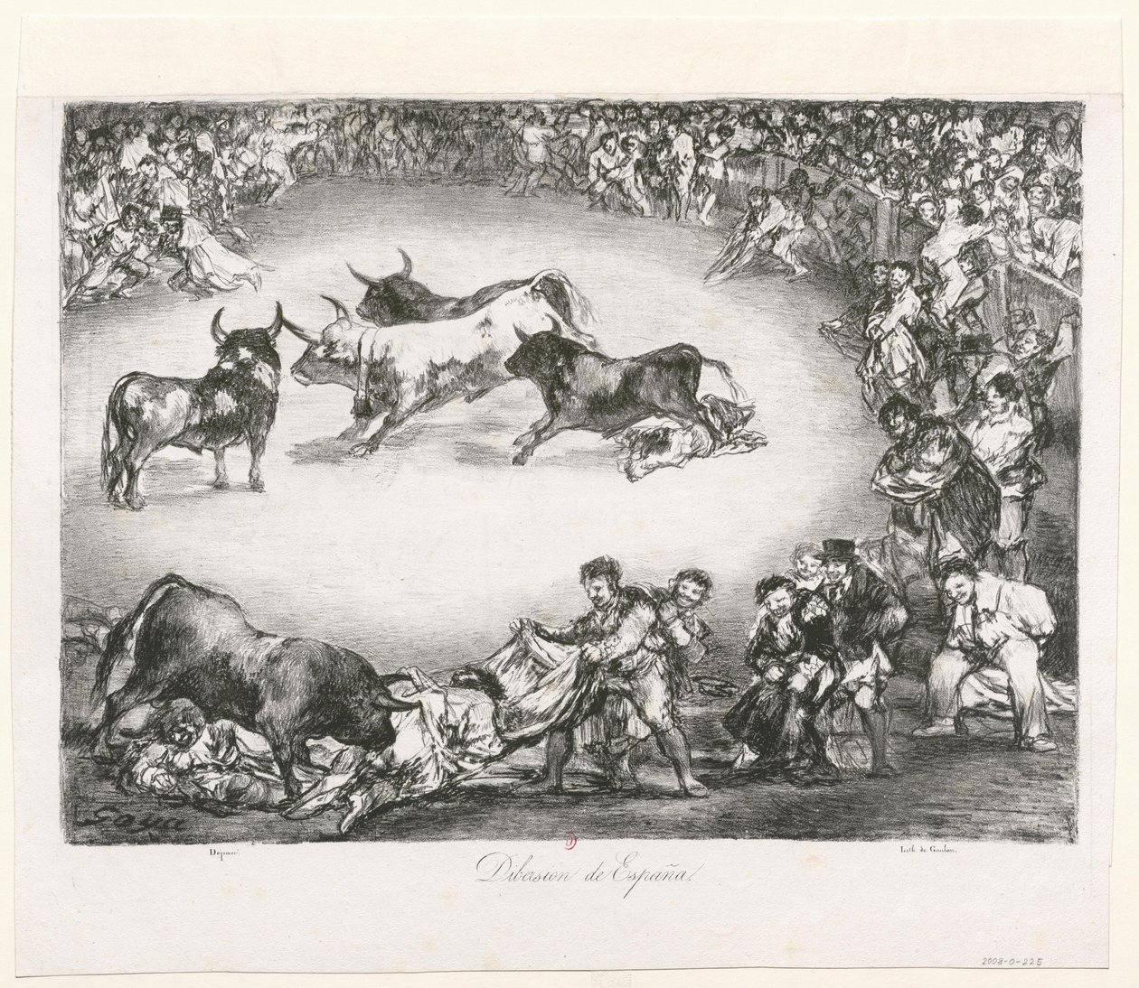 [I tori di Bordeaux: Divertimento spagnolo] da Francisco de Goya