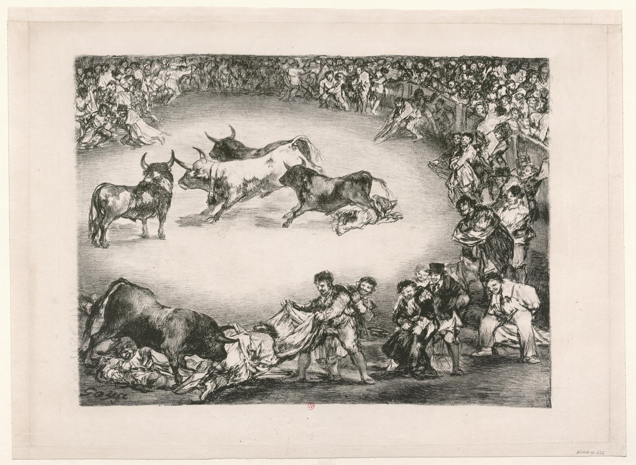 I tori di Bordeaux: Divertimento spagnolo da Francisco de Goya