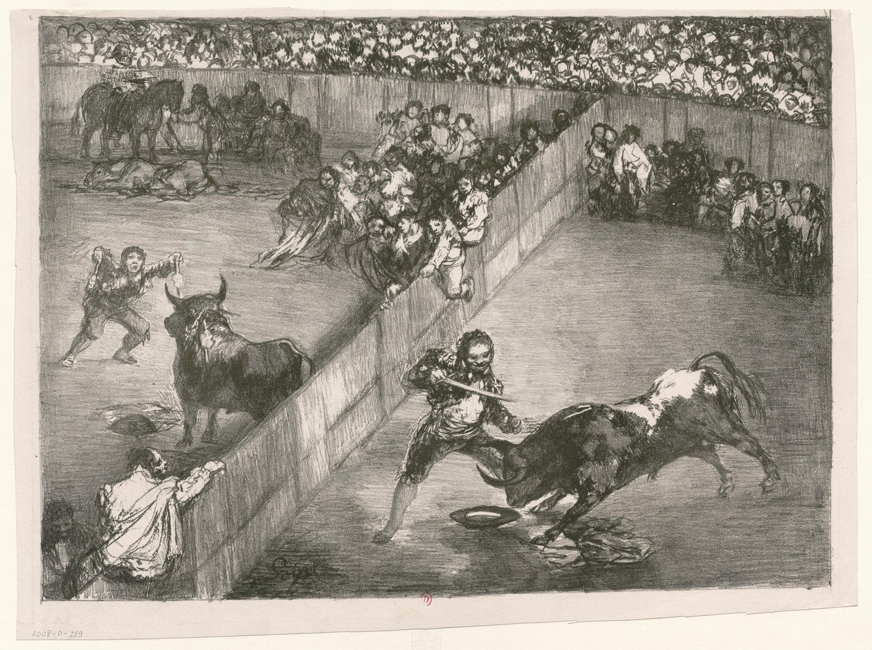 [I Taureaux di Bordeaux: La divisione dei posti] da Francisco de Goya