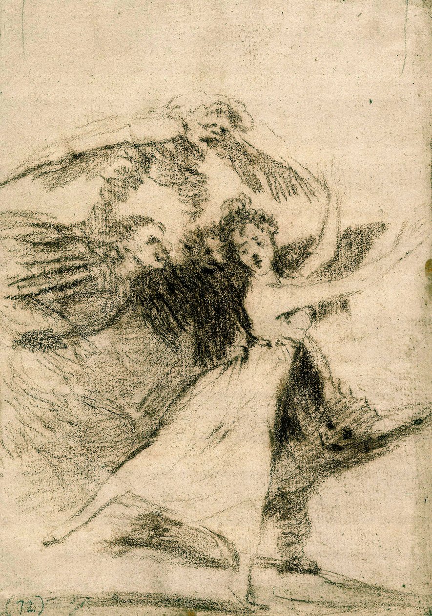 "Los Caprichos": Non sfuggirai (No te escaparás) da Francisco de Goya