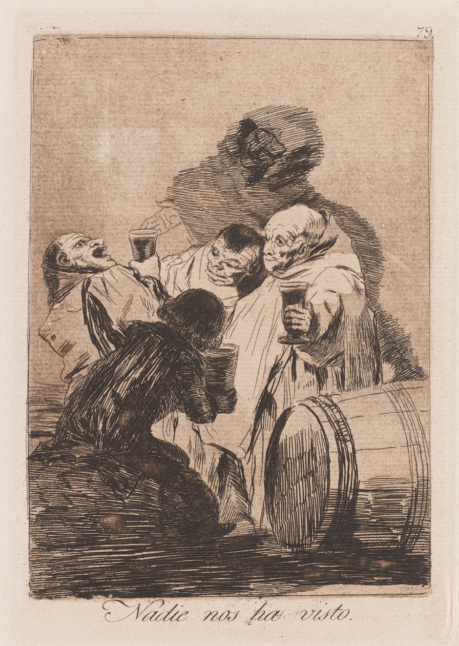 Nessuno ci ha visti, fine XVIII-inizio XIX secolo da Francisco de Goya