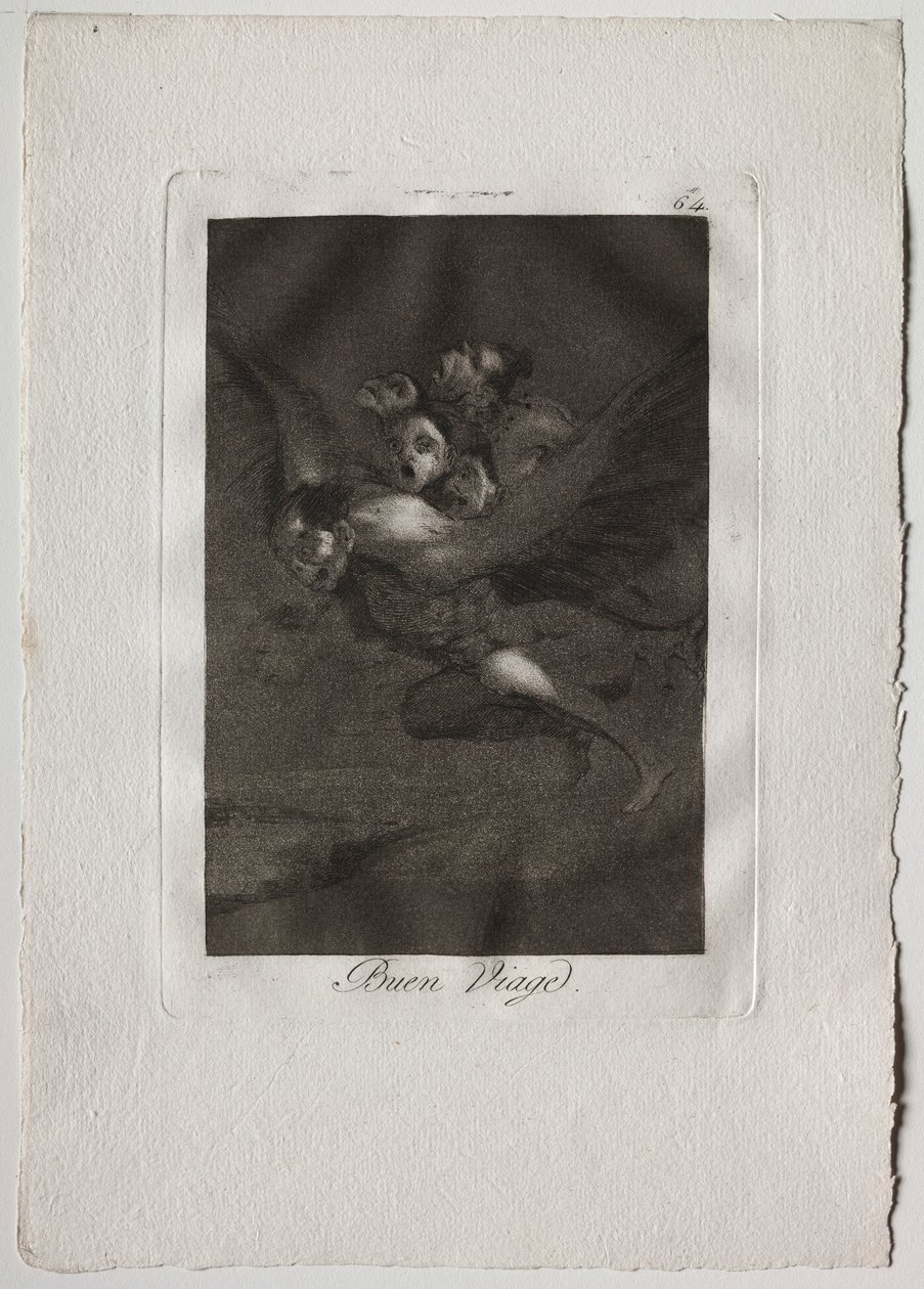 Ochenta Caprichos: Buon viaggio da Francisco de Goya