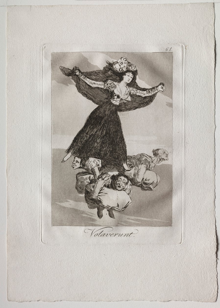 Ochenta Caprichos: Volaverunt, 1793-1798 da Francisco de Goya