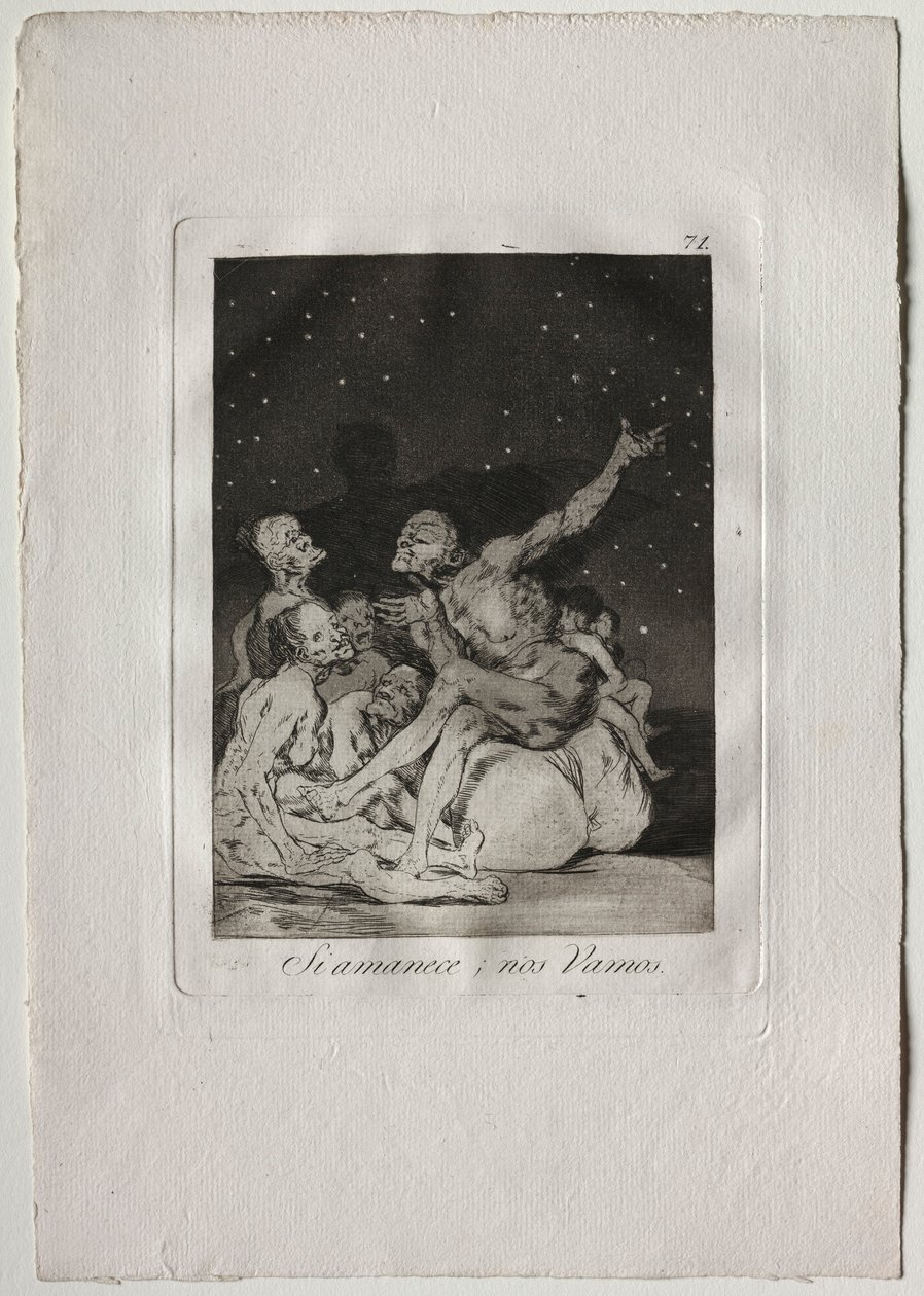 Ochenta Caprichos: Quando spunterà il giorno partiremo, 1793-1798 da Francisco de Goya