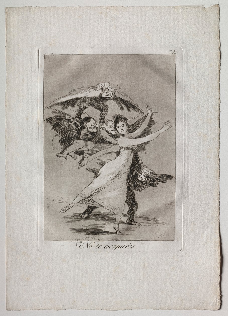 Ochenta Caprichos: Non sfuggirai da Francisco de Goya