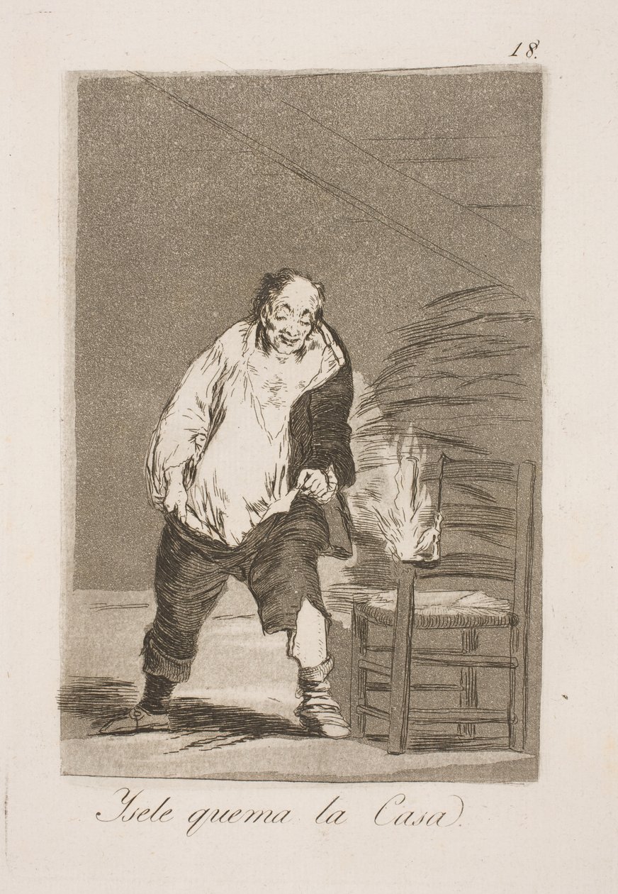 E bruciano la sua casa da Francisco de Goya