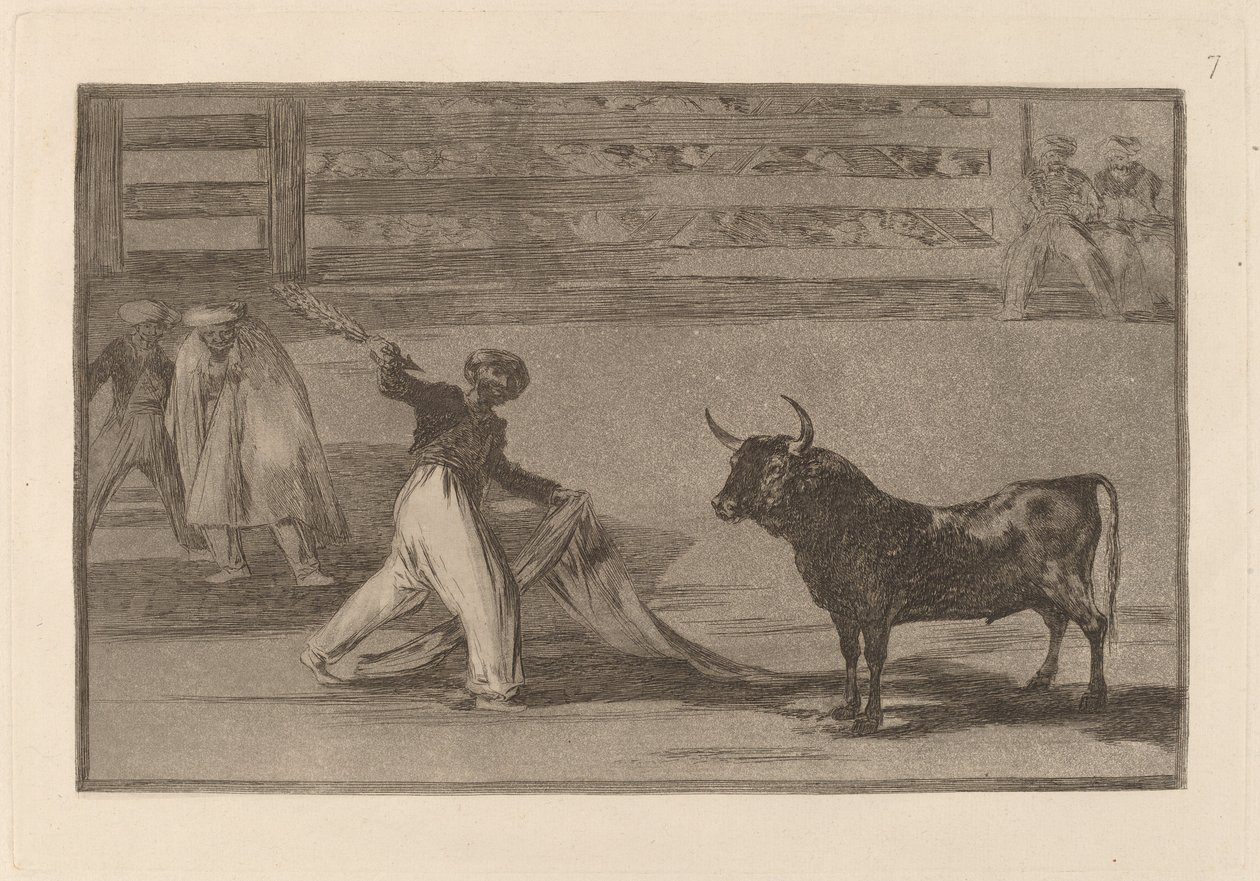 Origine degli arpioni o banderillas da Francisco de Goya