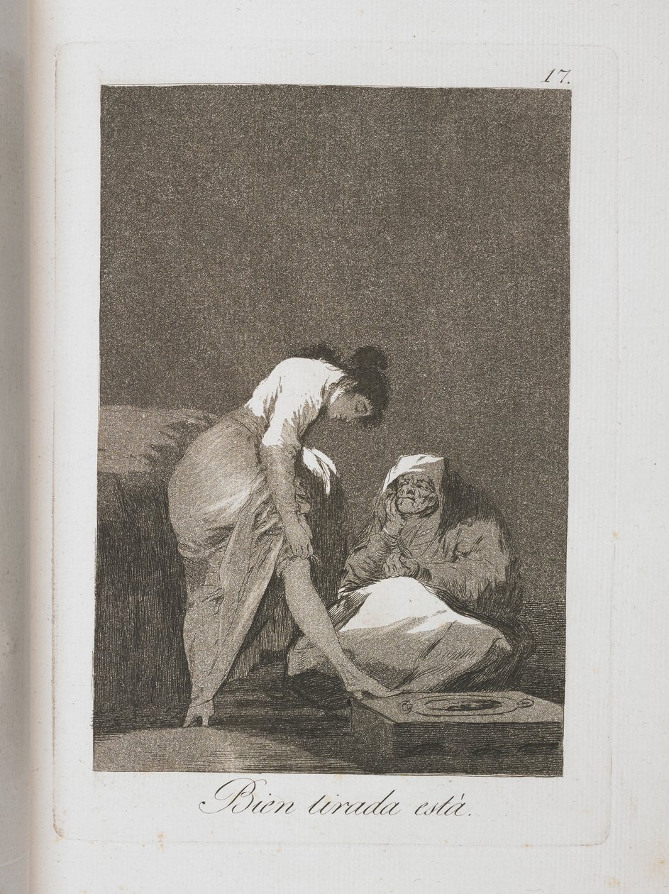 Tavola da Los Caprichos, 1797-1798 da Francisco de Goya